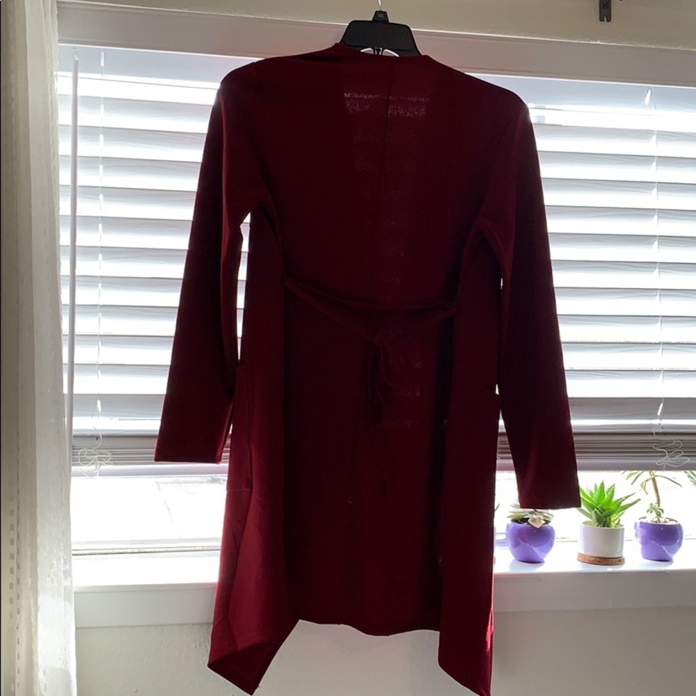 Fall Red Cardigan - Picture 2 of 2